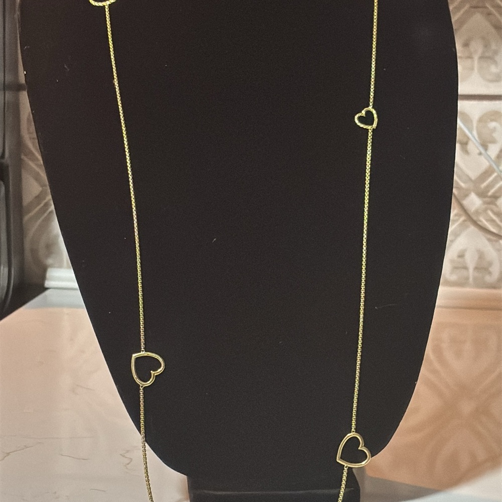 ✨SOLD✨ 
David Yurman 18k Gold Heart Station Necklace ( my price is FIRM ) - Picture 12 of 14